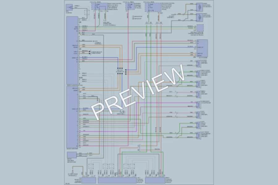 2005 MercedesBenz CLK500 Radio wiring diagram preview