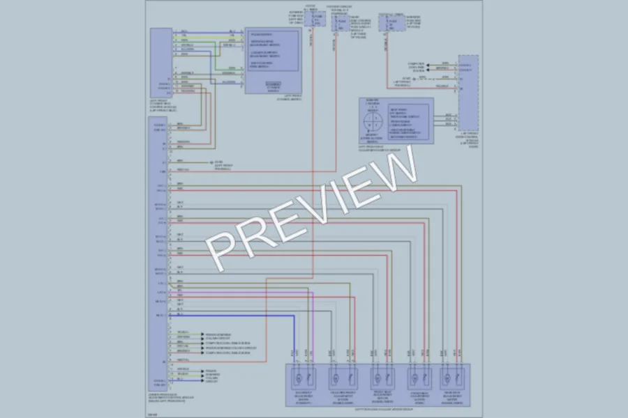 2005 MercedesBenz E320 Memory Systems wiring diagram preview