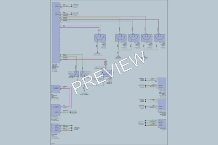 2005 MercedesBenz E320 Power Door Locks wiring diagram preview