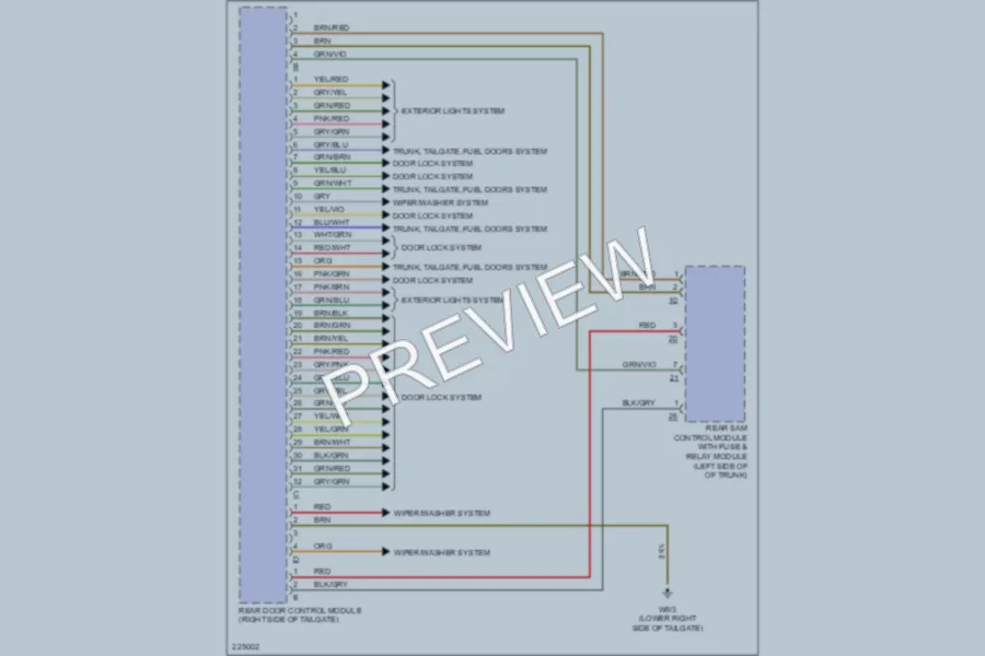 2005 MercedesBenz E500 Body Control Modules wiring diagram preview