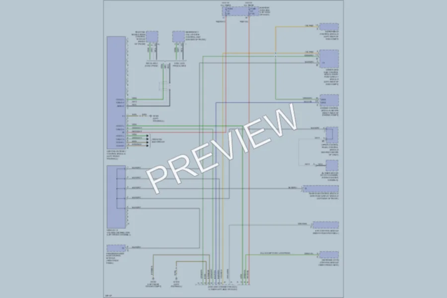 2005 MercedesBenz E500 Computer Data Lines wiring diagram preview