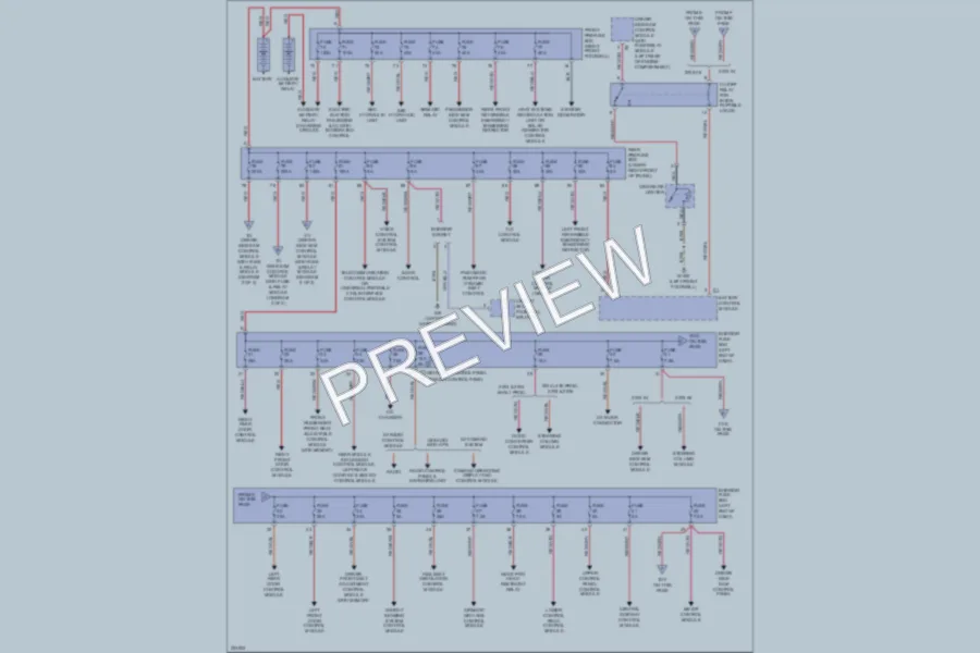 2005 MercedesBenz E500 Power Distribution wiring diagram preview