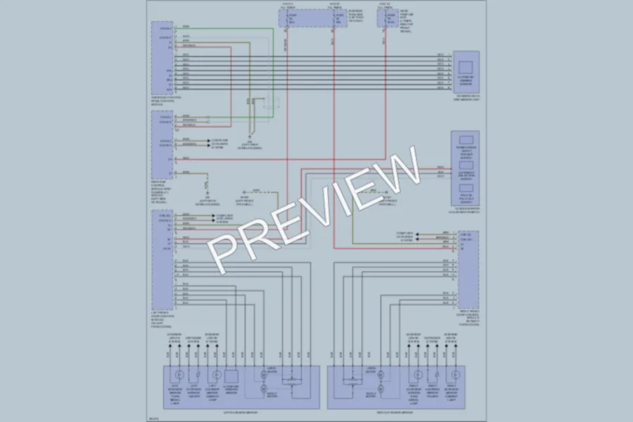 2005 MercedesBenz E500 Power Mirrors wiring diagram preview