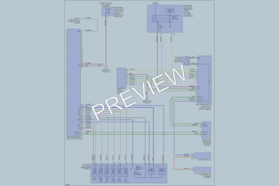 2005 MercedesBenz E500 Transmission wiring diagram preview