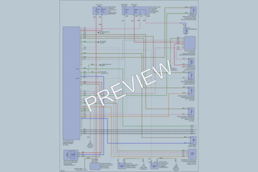 2005 MercedesBenz ML350 Air Conditioning wiring diagram preview