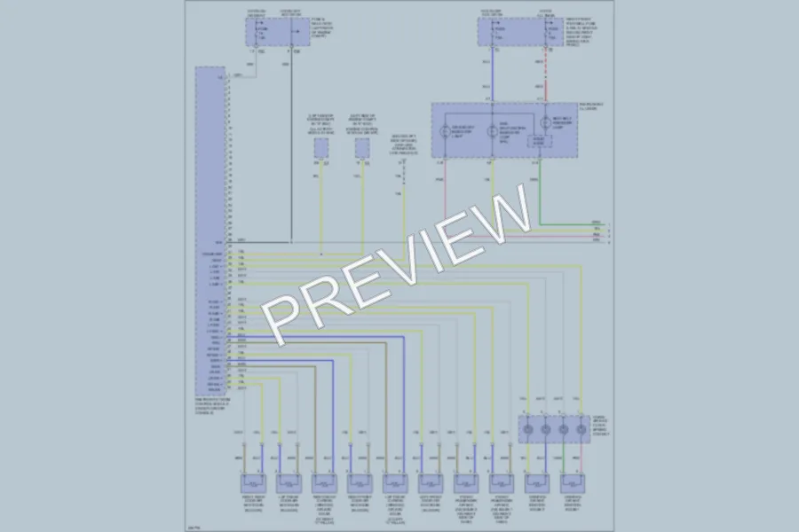 2005 MercedesBenz ML350 Supplemental Restraints wiring diagram preview