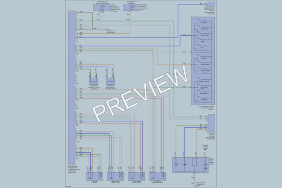 2005 MercedesBenz ML500 Memory Systems wiring diagram preview