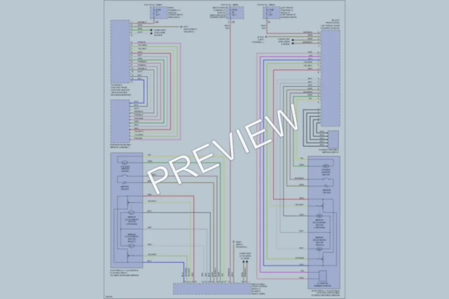 2005 MercedesBenz S500 Power Mirrors wiring diagram preview
