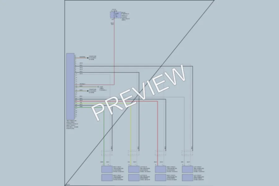 2005 MercedesBenz S500 Warning Systems wiring diagram preview