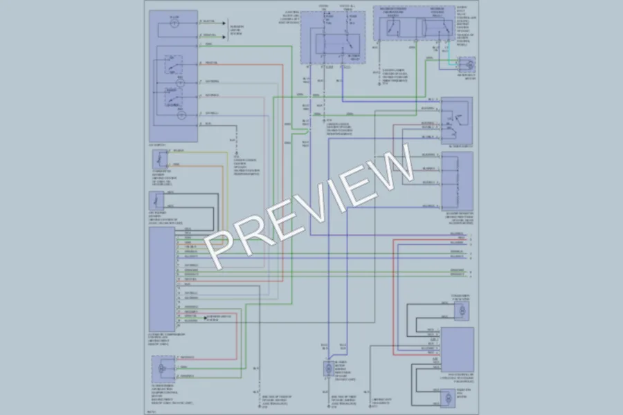 2005 Mitsubishi Eclipse Air Conditioning wiring diagram preview