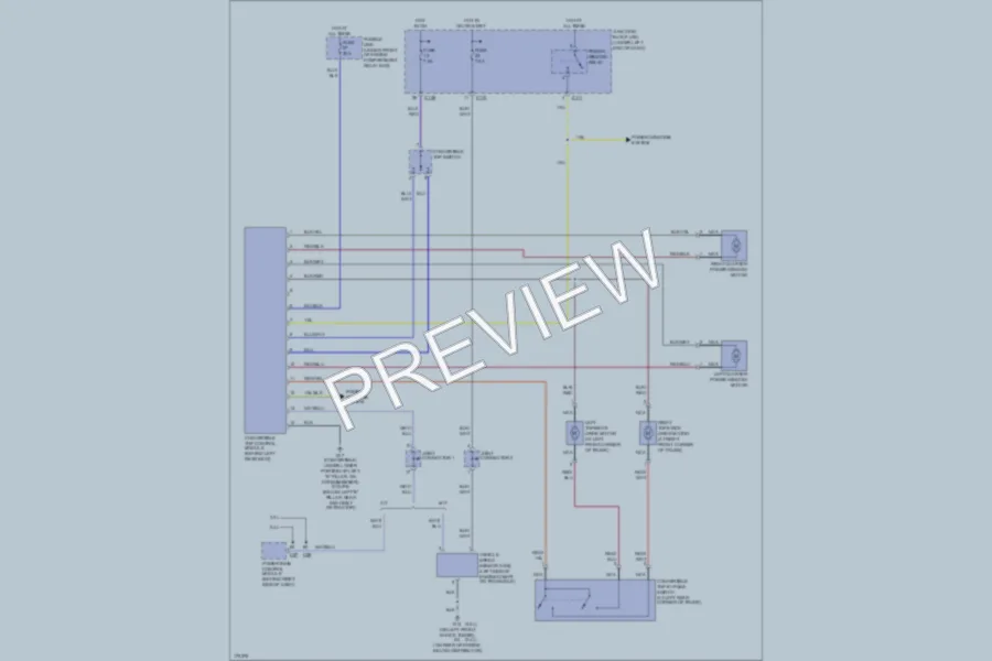 2005 Mitsubishi Eclipse Power Top Sunroof wiring diagram preview