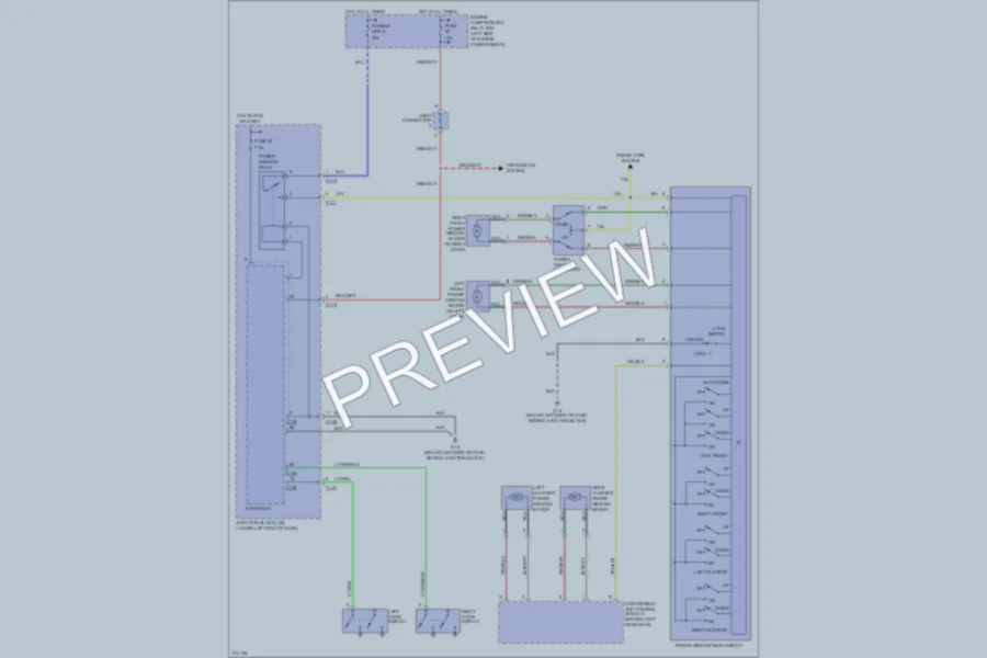 2005 Mitsubishi Eclipse Power Windows wiring diagram preview