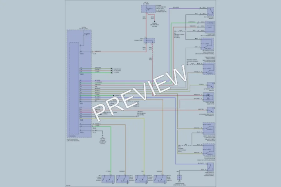 2005 Mitsubishi Endeavor Anti Theft wiring diagram preview