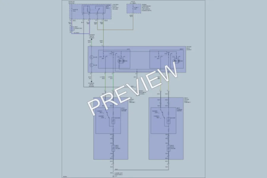 2005 Mitsubishi Endeavor Power Seats wiring diagram preview