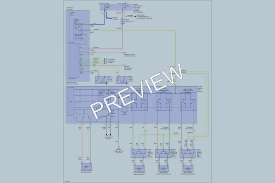 2005 Mitsubishi Endeavor Power Windows wiring diagram preview