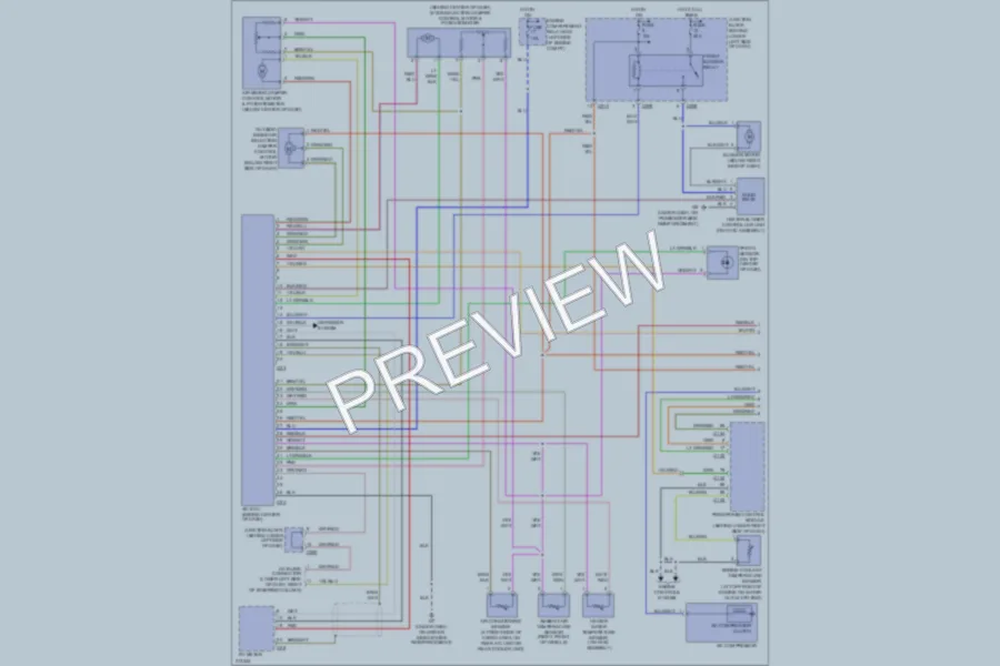2005 Mitsubishi Montero Air Conditioning wiring diagram preview