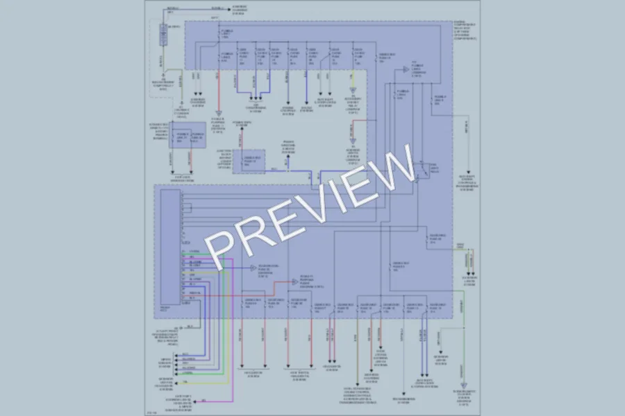 2005 Mitsubishi Montero Power Distribution wiring diagram preview
