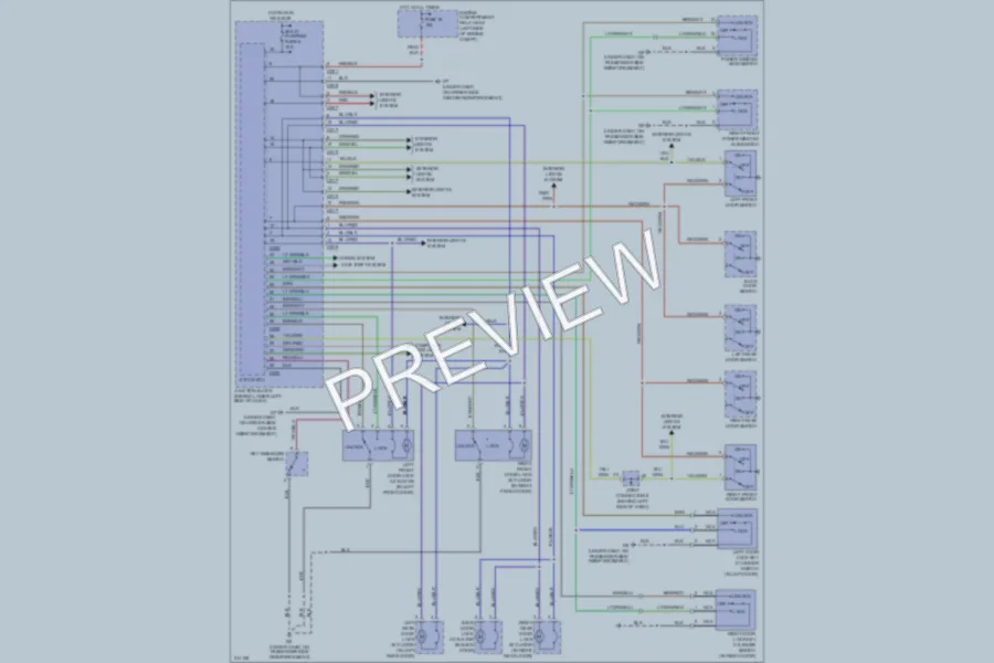 2005 Mitsubishi Montero Power Door Locks wiring diagram preview