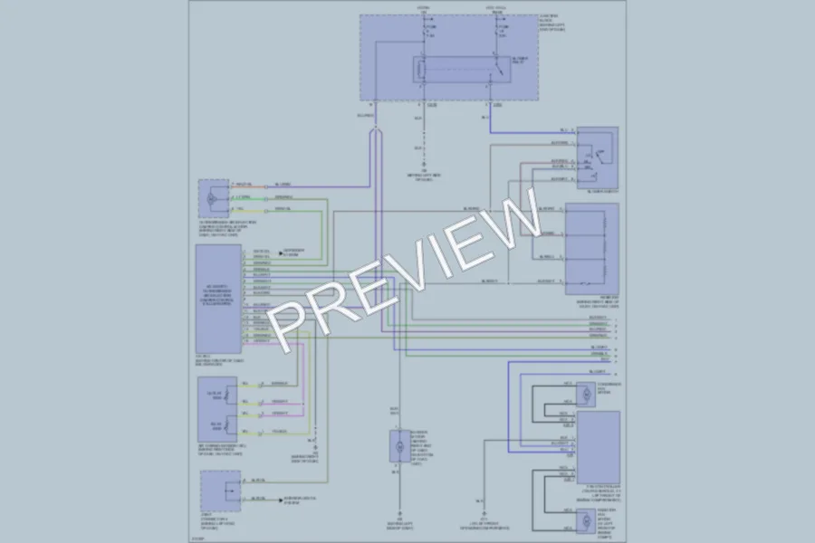 2005 Mitsubishi Outlander Air Conditioning wiring diagram preview