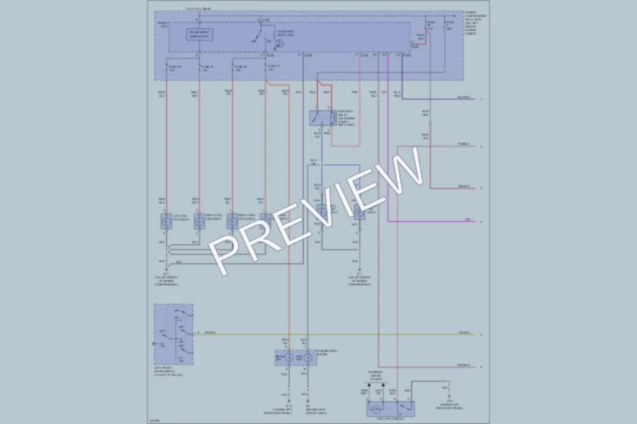 2005 Mitsubishi Outlander Headlights wiring diagram preview