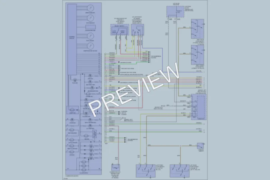 2005 Mitsubishi Outlander Instrument Cluster wiring diagram preview