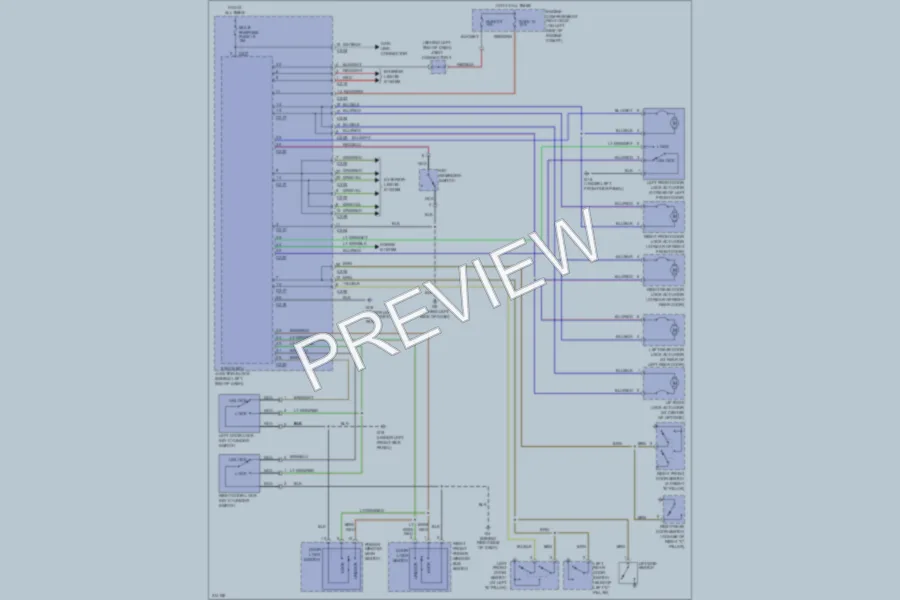 2005 Mitsubishi Outlander Power Door Locks wiring diagram preview