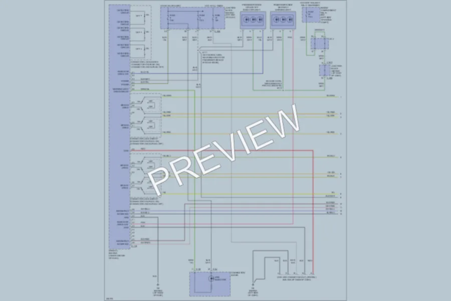 2005 Mitsubishi Outlander Supplemental Restraints wiring diagram preview
