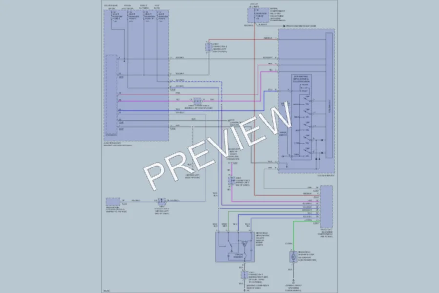 2005 Mitsubishi Outlander Wiper Washer wiring diagram preview