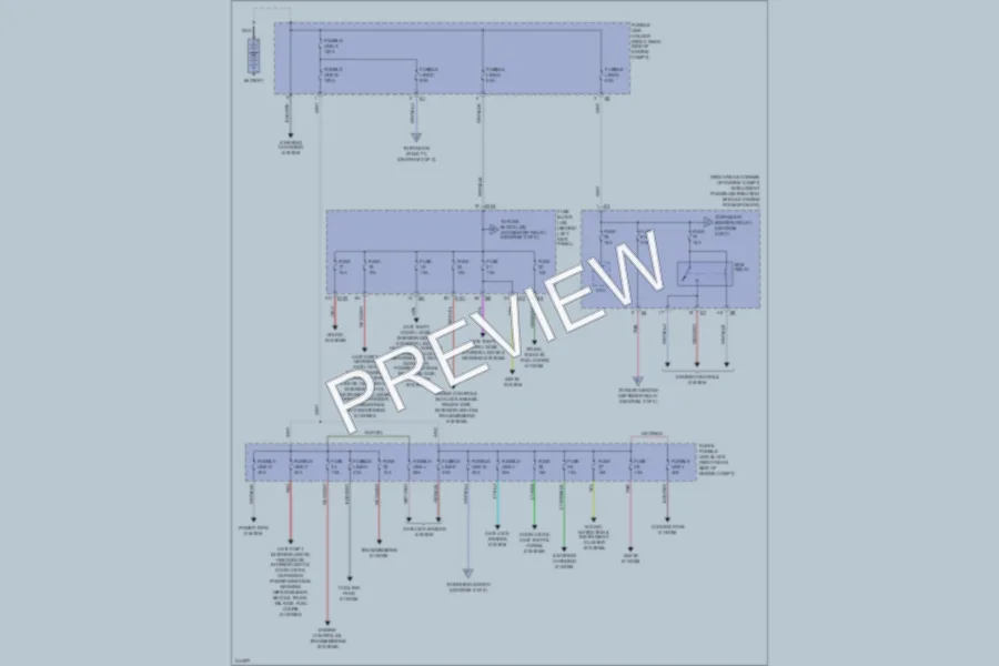 2005 Nissan 350Z Power Distribution wiring diagram preview