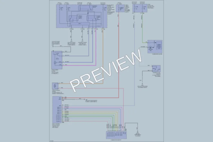 2005 Nissan 350Z Wiper Washer wiring diagram preview