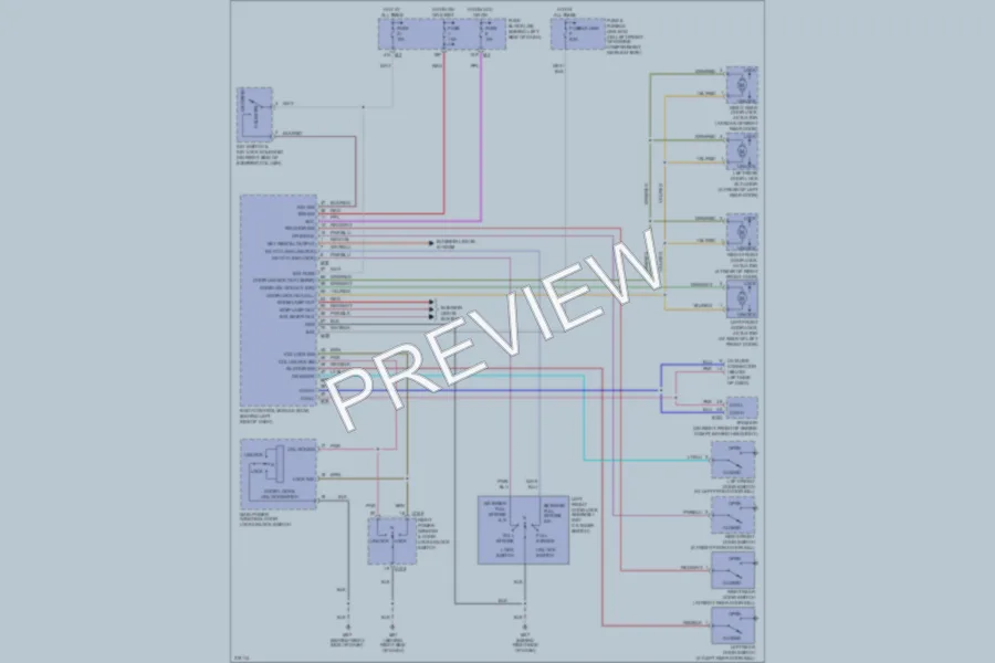 2005 Nissan Altima Power Door Locks wiring diagram preview
