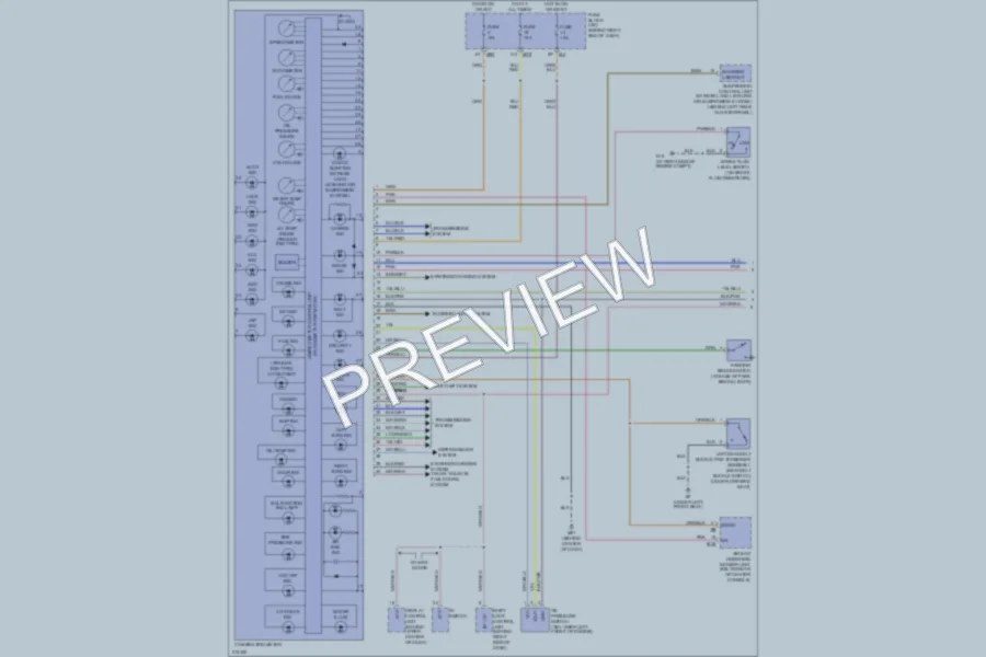 2005 Nissan Armada Instrument Cluster wiring diagram preview