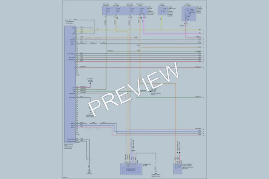 2005 Nissan Armada Navigation wiring diagram preview