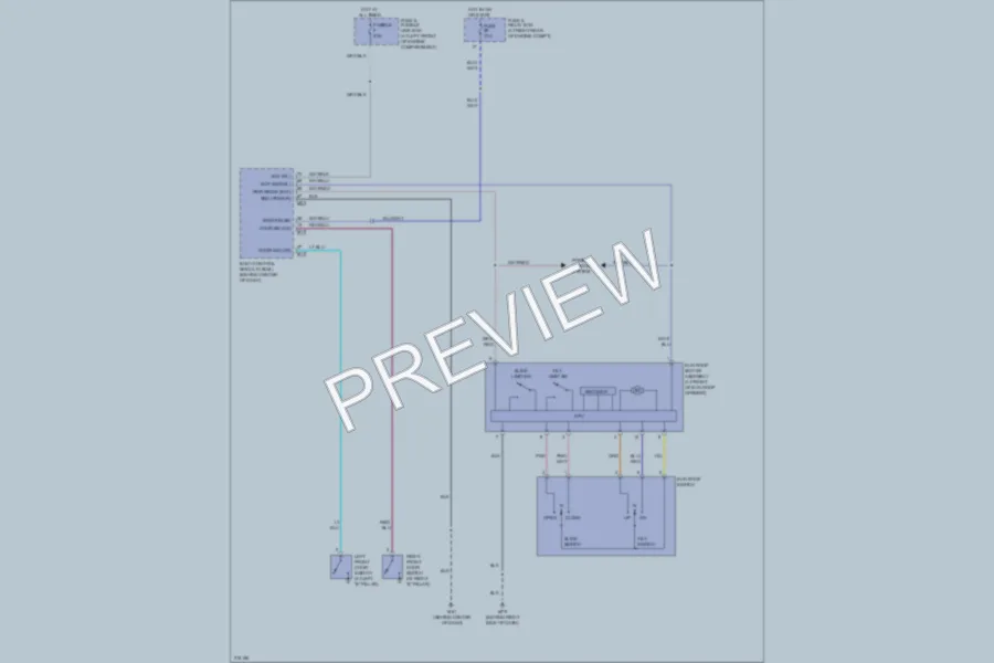 2005 Nissan Armada Power Top Sunroof wiring diagram preview