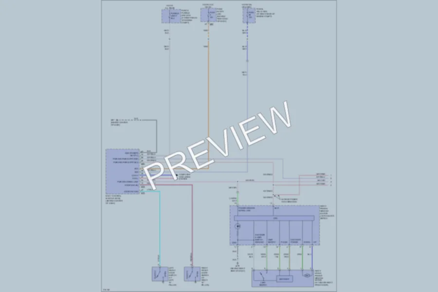 2005 Nissan Armada Power Windows wiring diagram preview