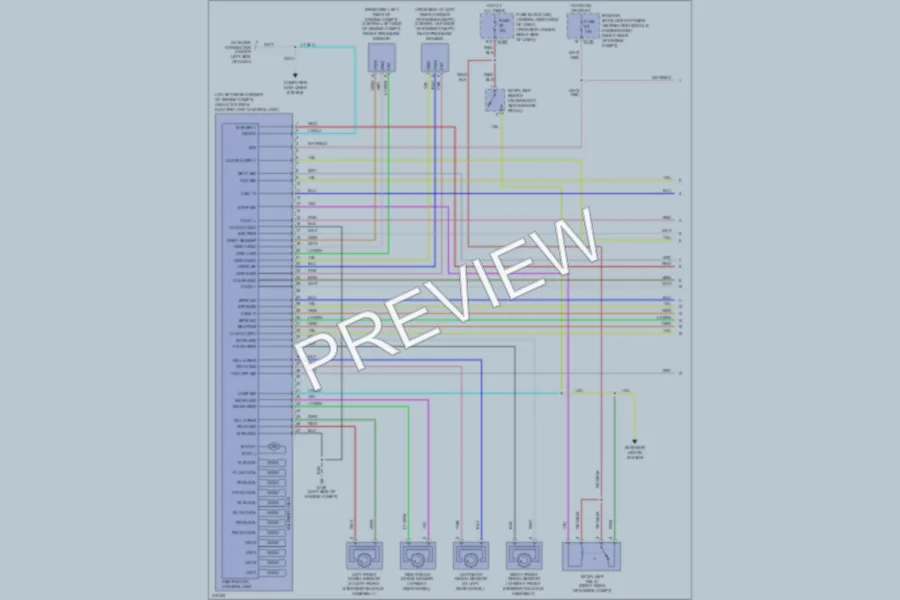 2005 Nissan Frontier Anti Lock Brakes wiring diagram preview