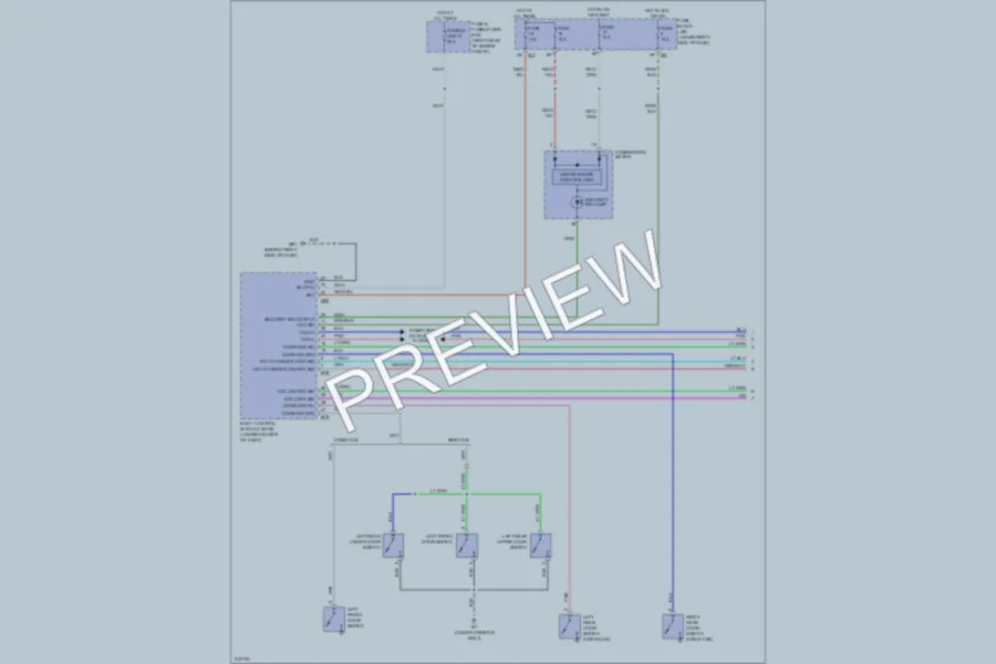 2005 Nissan Frontier Anti Theft wiring diagram preview