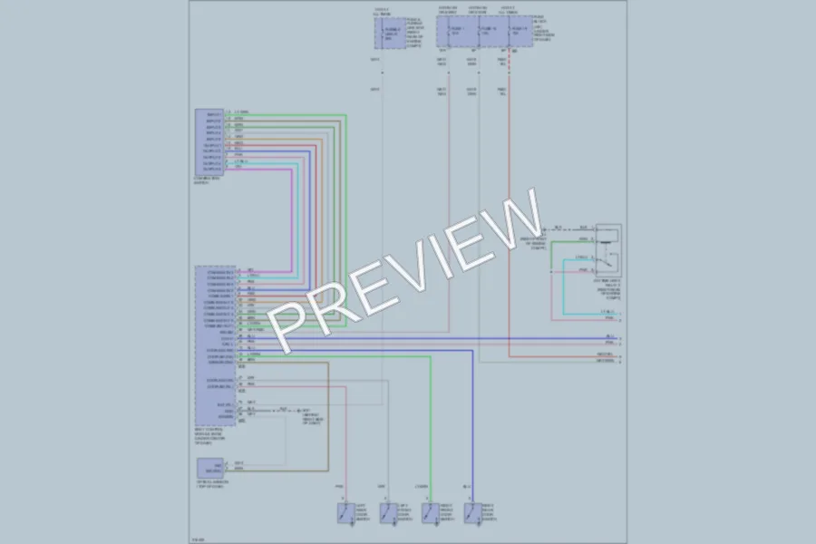 2005 Nissan Frontier Headlights wiring diagram preview