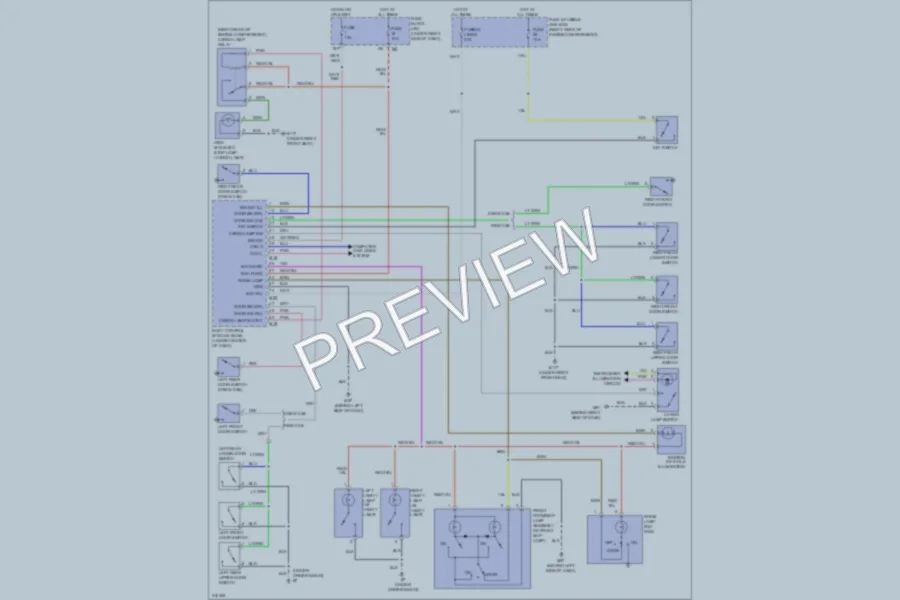 2005 Nissan Frontier Interior Lights wiring diagram preview