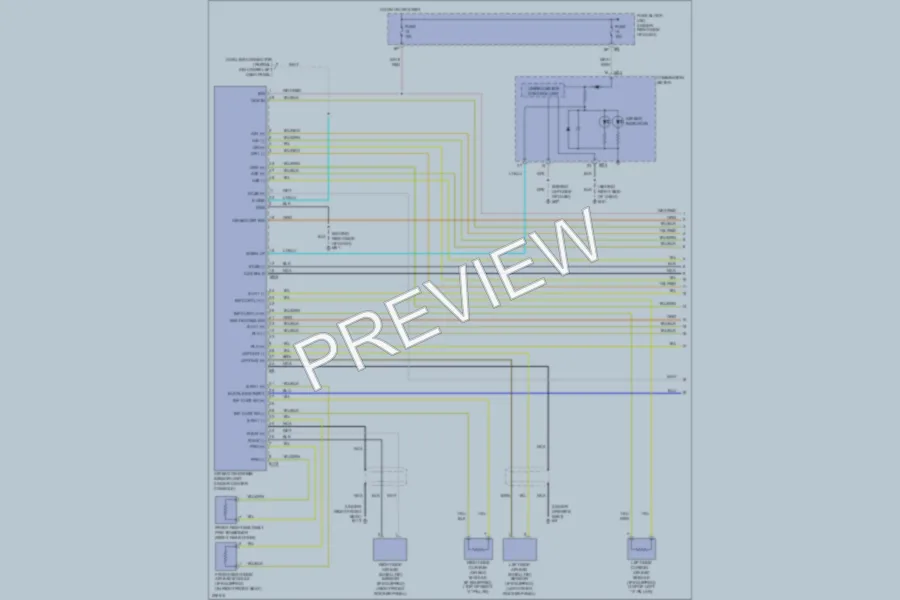 2005 Nissan Frontier Supplemental Restraints wiring diagram preview