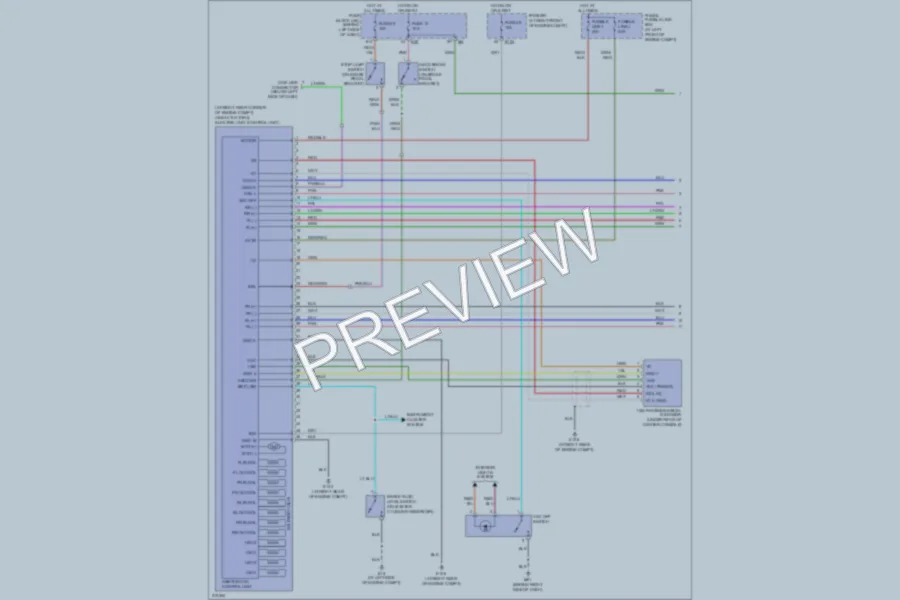 2005 Nissan Maxima Anti Lock Brakes wiring diagram preview