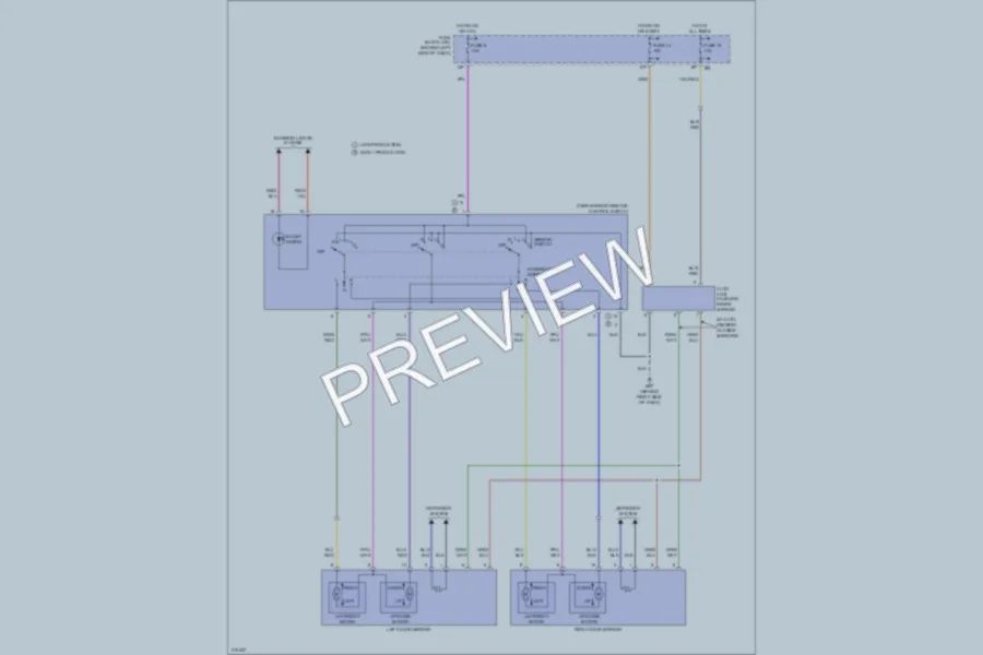 2005 Nissan Maxima Power Mirrors wiring diagram preview