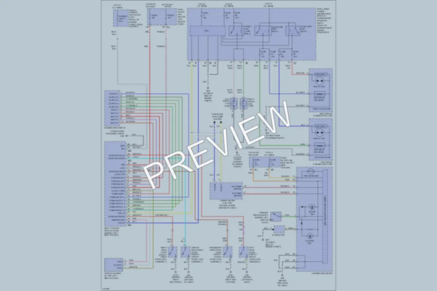 2005 Nissan Murano Headlights wiring diagram preview
