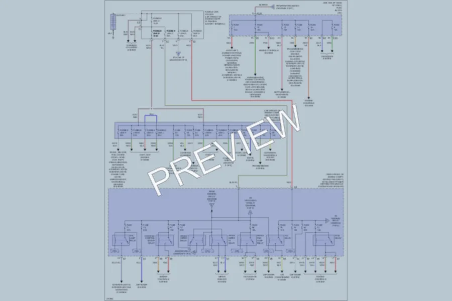 2005 Nissan Murano Power Distribution wiring diagram preview