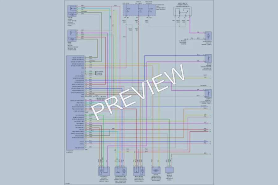 2005 Nissan Pathfinder Air Conditioning wiring diagram preview
