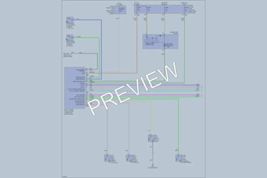 2005 Nissan Pathfinder Anti Theft wiring diagram preview