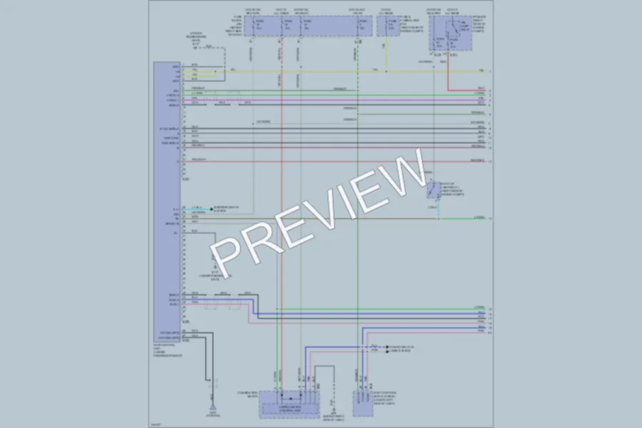 2005 Nissan Pathfinder Navigation wiring diagram preview