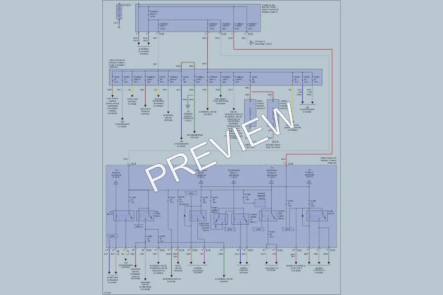 2005 Nissan Pathfinder Power Distribution wiring diagram preview