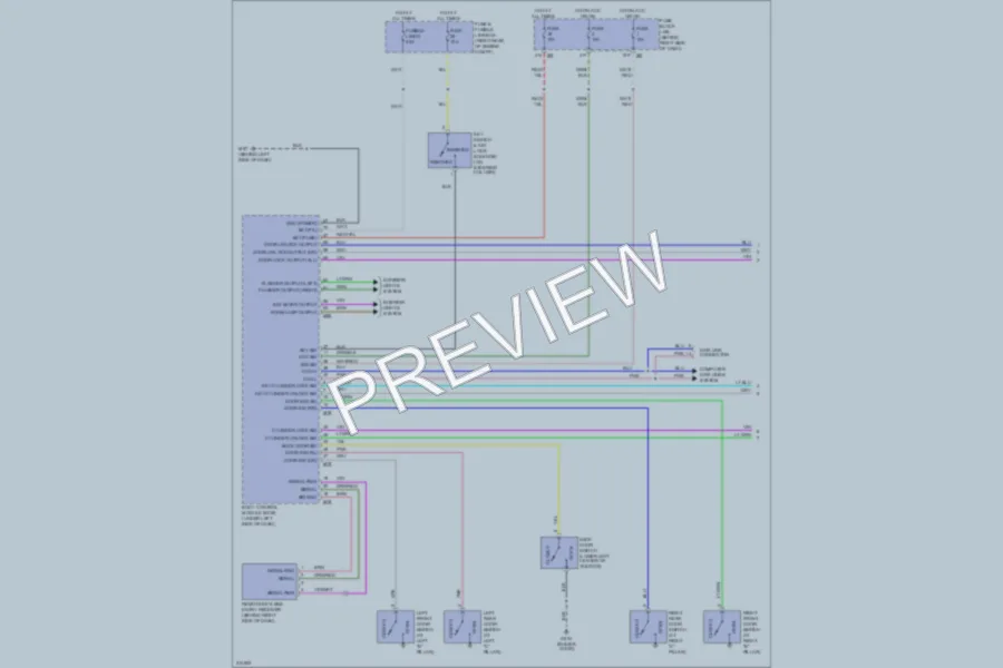 2005 Nissan Pathfinder Power Door Locks wiring diagram preview