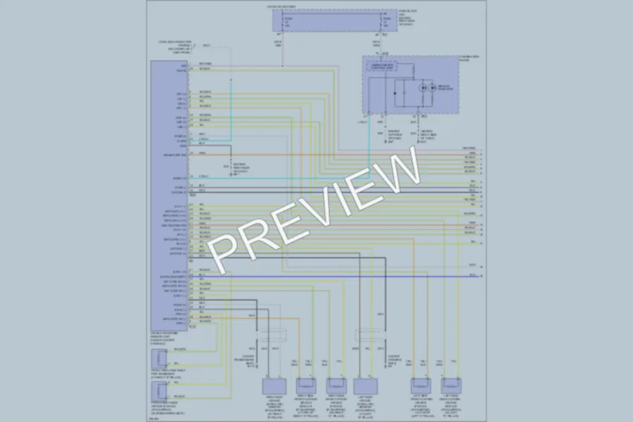 2005 Nissan Pathfinder Supplemental Restraints wiring diagram preview